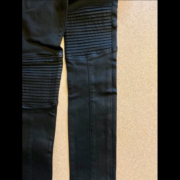 NWT Hudson Stark Nico Moto Zip Jean - Black